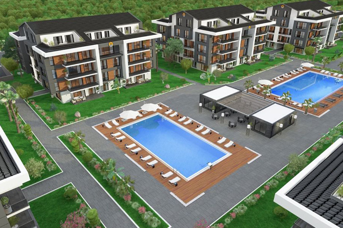 Beyazz Residence Marmaris / Muğla proje görünümü 1