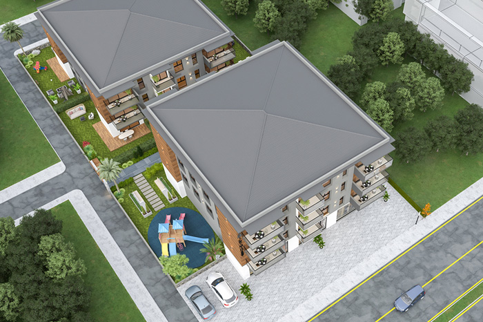 İlkim Cadde Konutları Kuşadası / Aydın proje görünümü