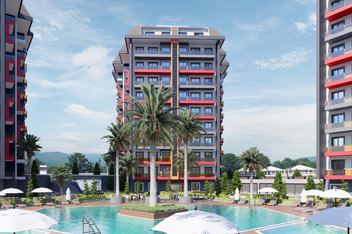 Yıldırım Deluxe Alanya / Antalya proje görünümü